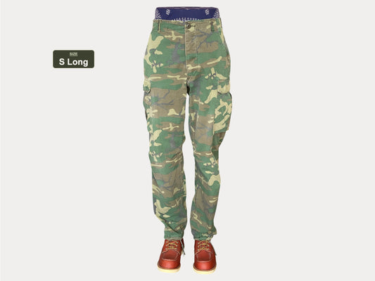 Small long. Authentic US Army 1977  camouflage jungle pants.