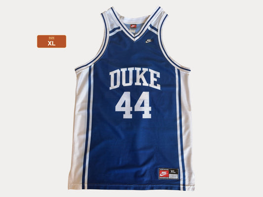 Nike Duke Blue Devils No. 44 Basketball Jersey Size XL Blue Mesh 90s Vintage NCAA College