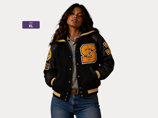 Size XL Women. Original Vintage letterman varsity jacket made by Holloway USA