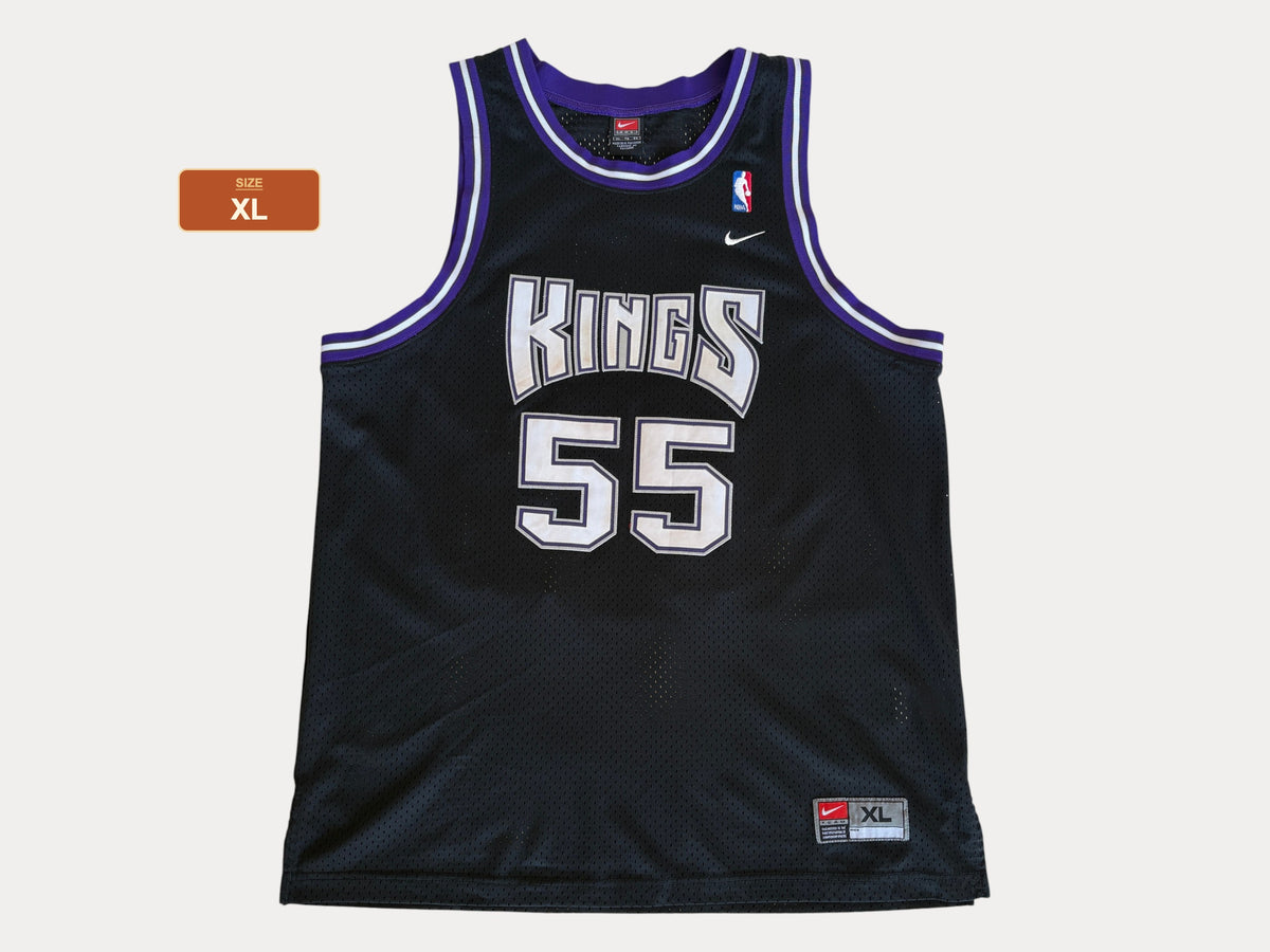 XL. Nike Sacramento Kings Jason Williams No. 55 Black Mesh 2000s NBA Vintage Stitched Logo-AJ357 Studio