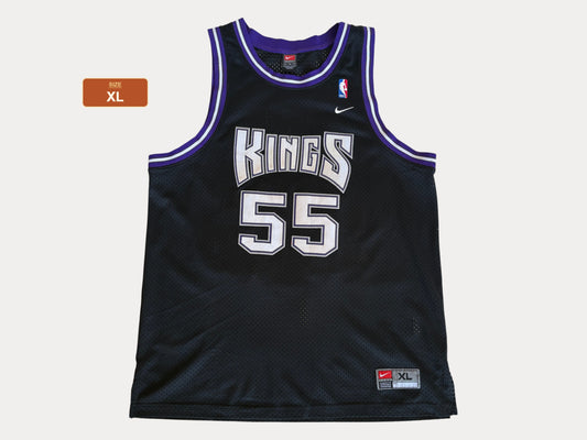 XL. Nike Sacramento Kings Jason Williams No. 55 Black Mesh 2000s NBA Vintage Stitched Logo