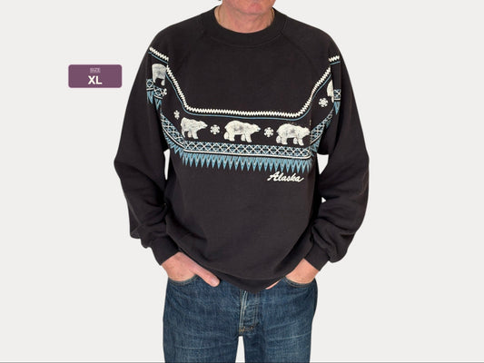 Size XL Crew Neck Alaska Made in USA By Hanes