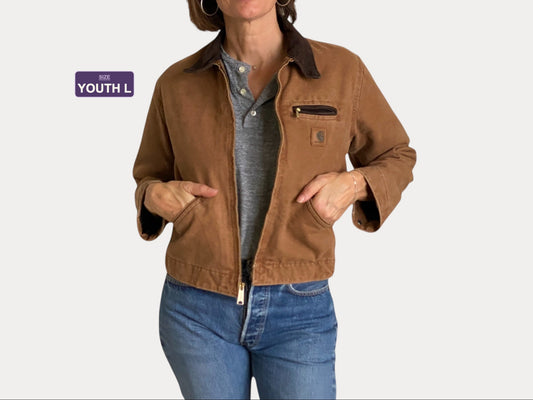 Youth L. Vintage Carhartt Blanket lined jacket Made in USA