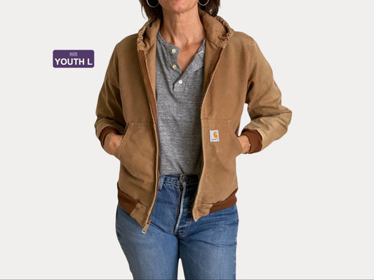 Youth L.Vintage Carhartt hooded jacket Made in Mexico