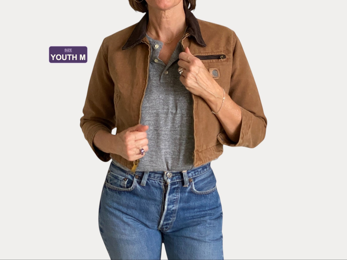 Youth Med.  Vintage Carhartt lined jacket Made in USA