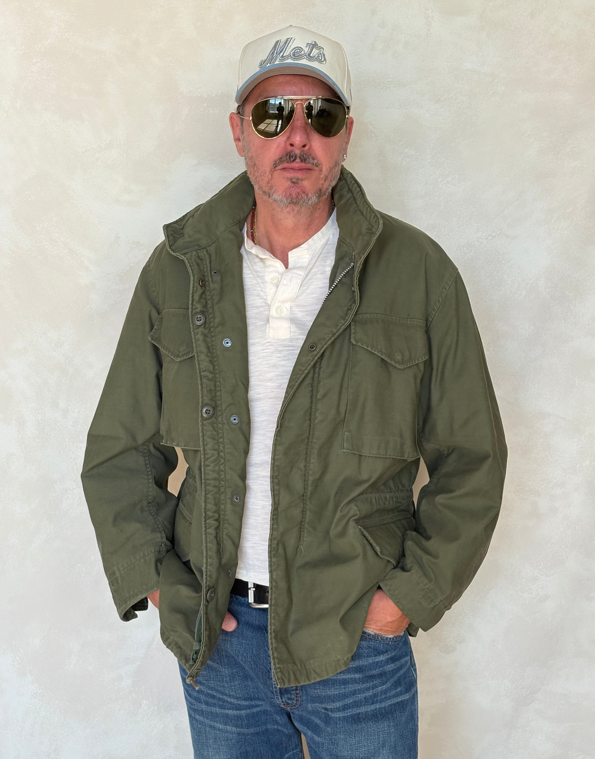 Small Reg. Rare Authentic 1965 first model US M-65 field jacket Military - USA Vintage Bcn