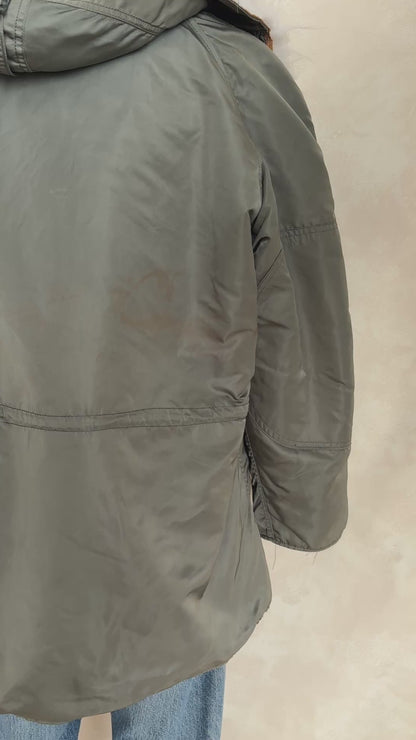 Chaqueta de vuelo tipo parka Alpha Industries N-3B — Frío extremo — Talla grande