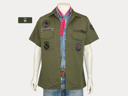 Original Vintage Military 80s Utility Shirt OG 507 Poly/Cotton | Size M