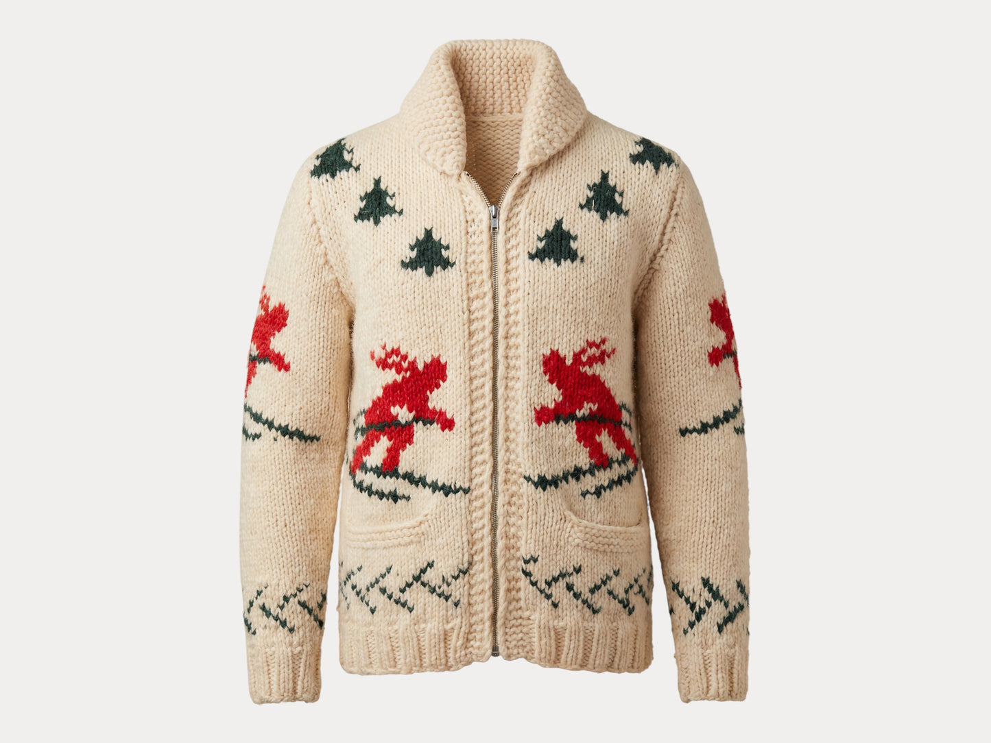 Vintage Hand Knit 100% Wool Cowichan hand made in Canada-AJ357 Studio-AJ357 Studio