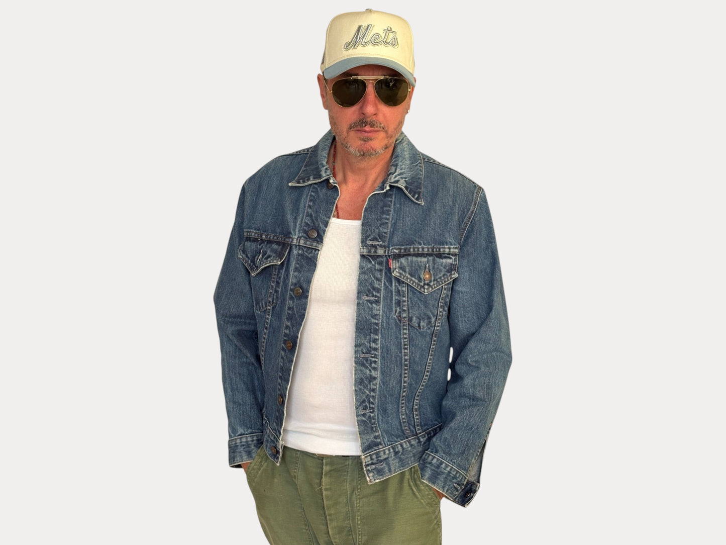 Vintage 70s Levi’s Type III Denim Trucker Jacket | Single Stitch | Size 40US | Classic 70505 Blue Jean Jacket | AJ357 Studio-AJ357 Studio-AJ357 Studio