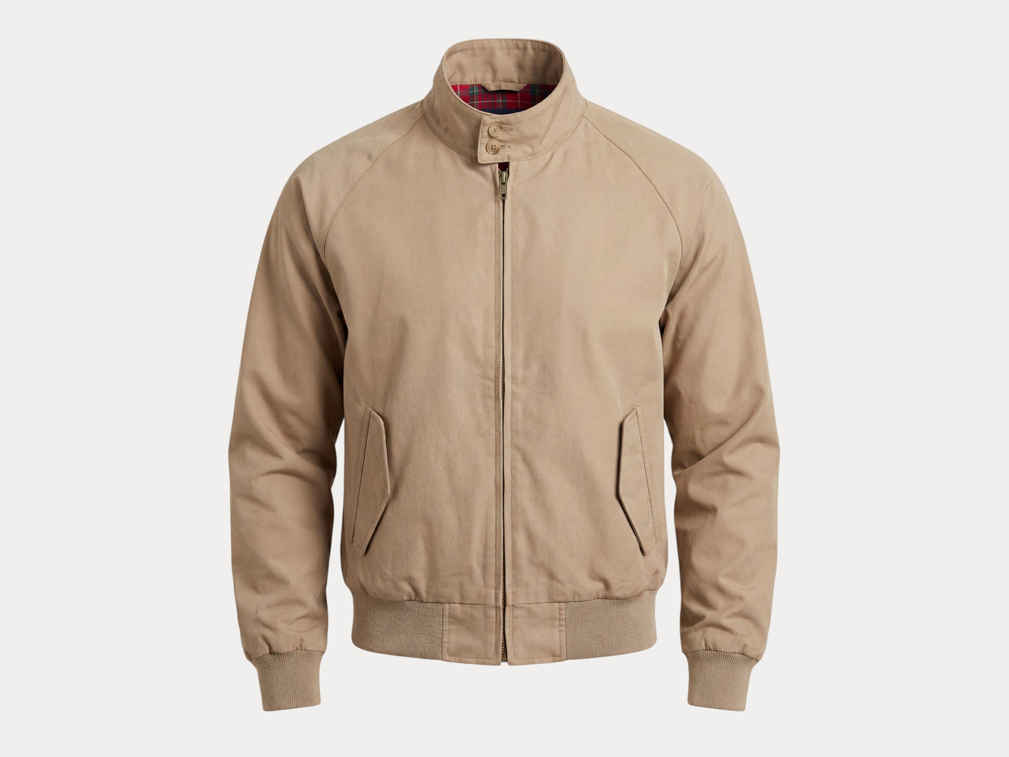 Vintage 90s Lands’ End Light Zip Jacket – Made in USA – Cotton Blend Windbreaker-AJ357 Studio-AJ357 Studio