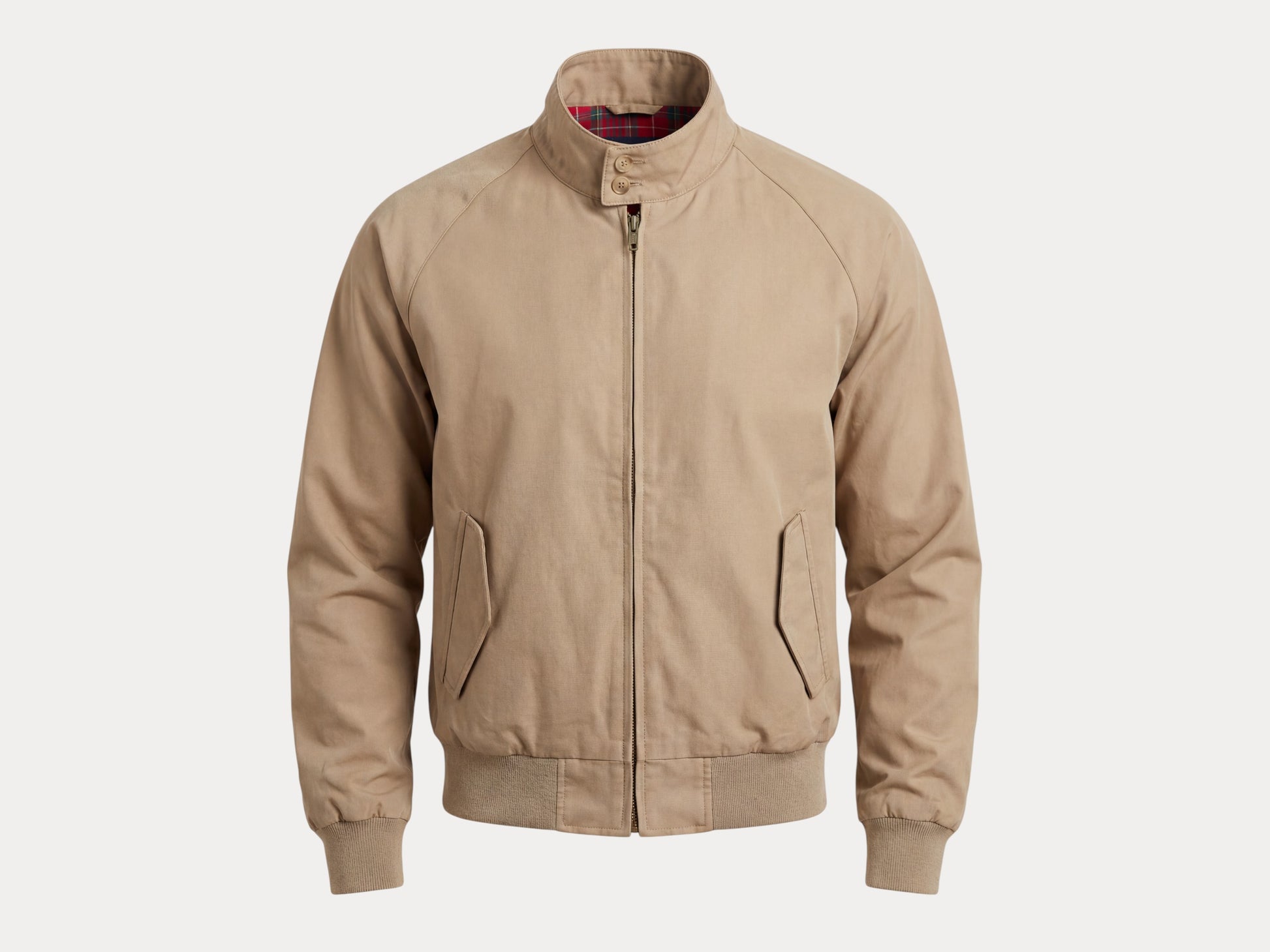 Vintage 90s Lands’ End Light Zip Jacket – Made in USA – Cotton Blend Windbreaker-AJ357 Studio-AJ357 Studio