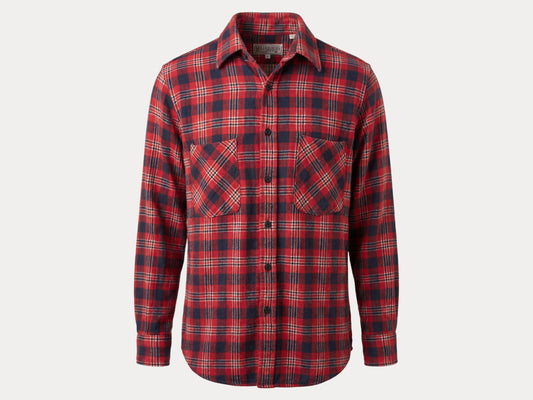 Vintage 80s Flannel Plaid Shirt Retro Grunge Workwear Button-Up Size Medium Mens Casual Longsleeve