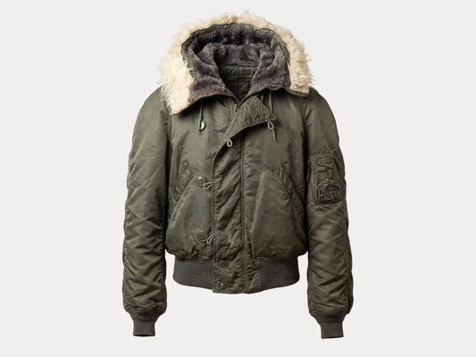 Vintage US Air Force N-2B Flight Jacket  Military Parka Made in USA - Size Med.  AJ357 Studio