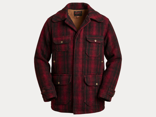 Vintage 1930s Woolrich Red & Black Plaid Wool Hunting Jacket –size 38US / 48EU. Made in USA-AJ357 Studio-AJ357 Studio
