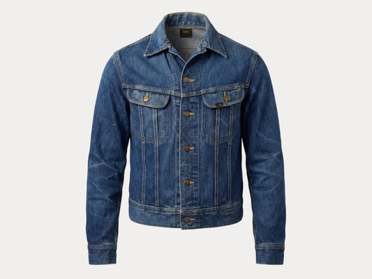 Size 38US / 48EU. Vintage 70s Lee Union Made Denim Shirt – 2 Pockets – Made in USA-AJ357 Studio-AJ357 Studio
