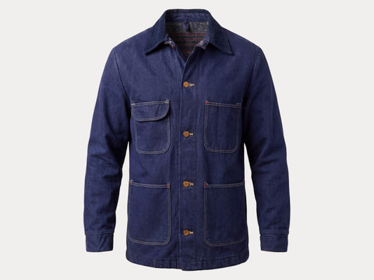 Size 42US / 52EU. Vintage Blue Bell Denim Chore Jacket – Lined – Made in USA-AJ357 Studio-AJ357 Studio