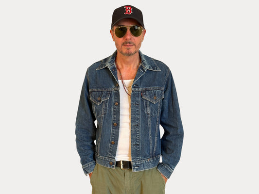 Size 42US / 52EU . Vintage 70s Levi’s Denim Jacket – 2 Pockets – Made in USA-AJ357 Studio-AJ357 Studio