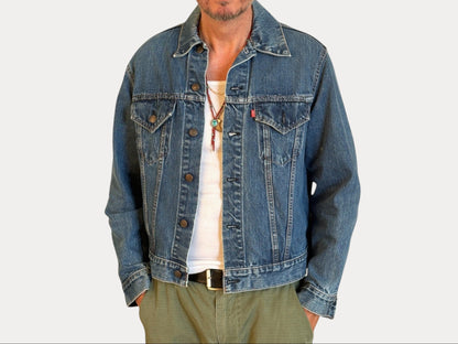 Size 42-44US / 52-54EU . Vintage 70s Levi’s Denim Jacket – 2 Pockets – Made in USA-AJ357 Studio-AJ357 Studio