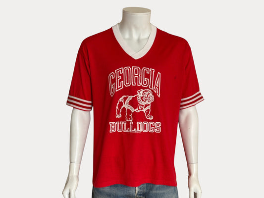 Vintage 90s Georgia Bulldogs jersey tee – bold collegiate style with classic mascot print. XL-AJ357 Studio-AJ357 Studio