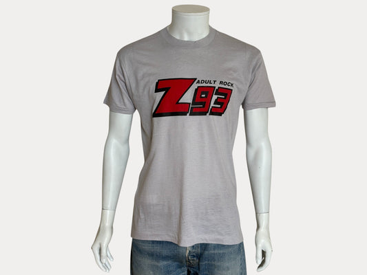 Vintage Z93 Adult Rock radio t-shirt – classic 80s music promo tee, USA made.-AJ357 Studio-AJ357 Studio