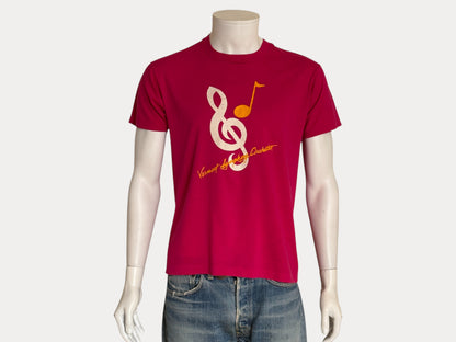 Vintage Vermont Symphony Orchestra T-Shirt – Fuchsia Pink, 80s Music Logo, Rare and Original-Large-AJ357 Studio-AJ357 Studio