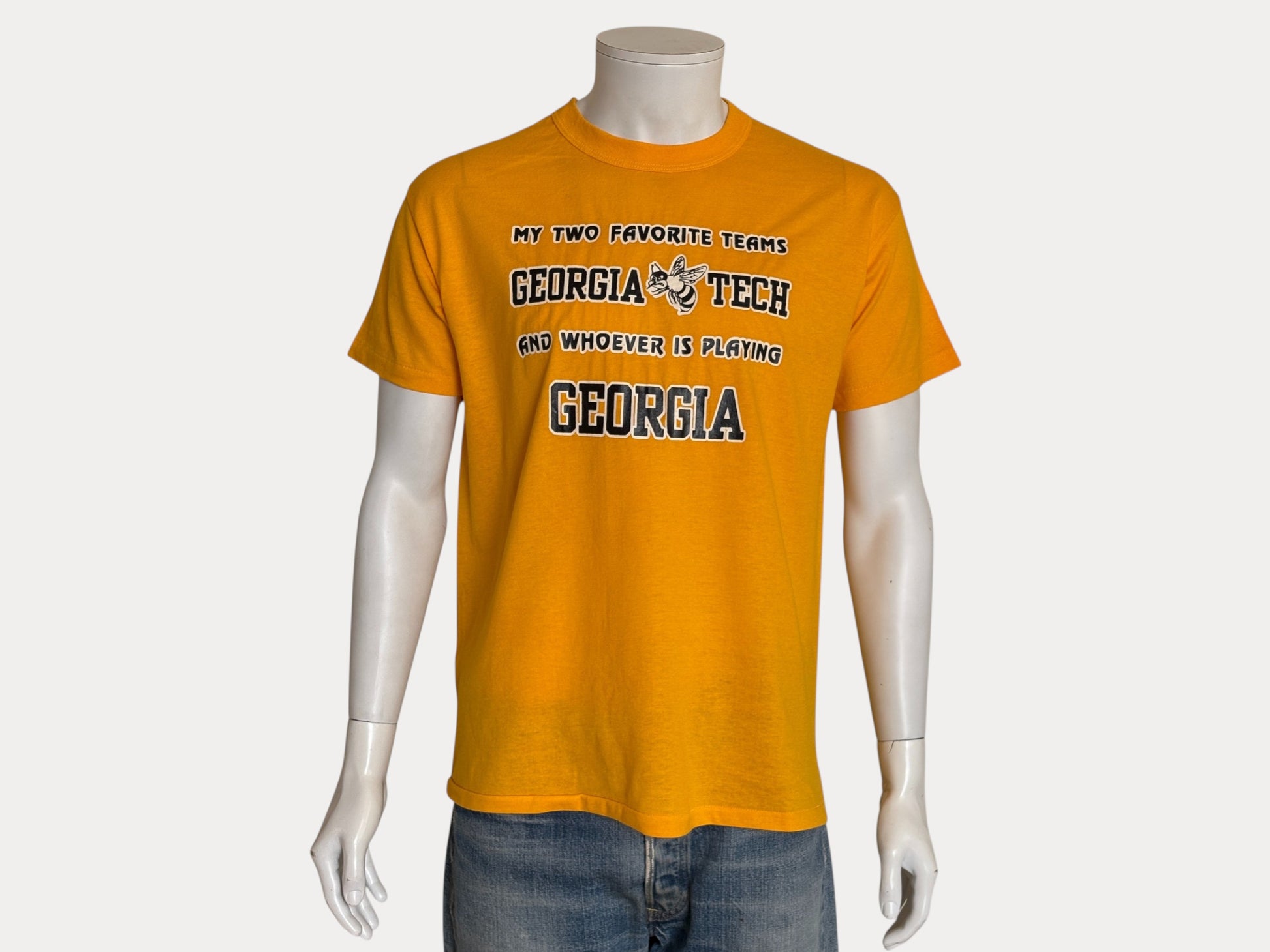 Vintage Georgia Tech 90s t shirt. Made in USA. Large-AJ357 Studio-AJ357 Studio
