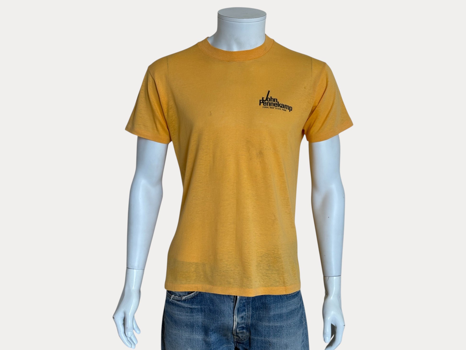 Vintage 1979 French Reef tee – bold scuba diving graphic with tropical retro flair. Large-AJ357 Studio-AJ357 Studio