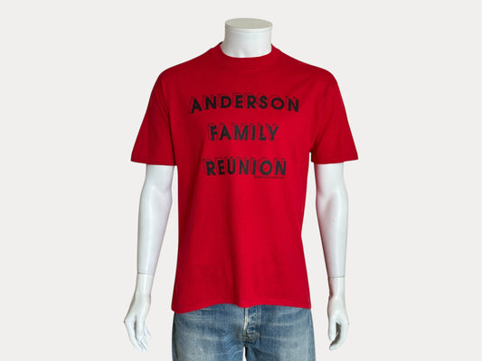 Vintage 1992 Anderson Family Reunion tee – classic 90s reunion shirt with bold lettering. Large-AJ357 Studio-AJ357 Studio