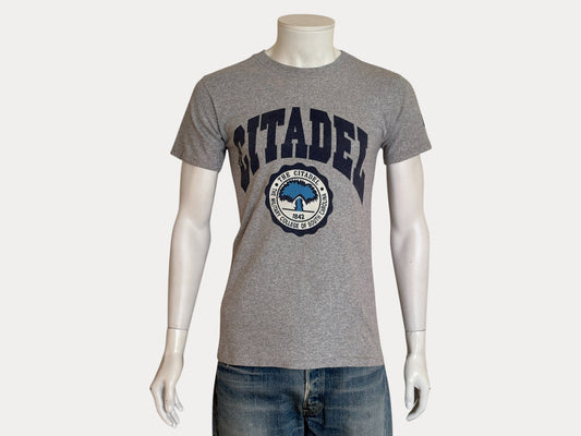 Vintage 80s Citadel tee – classic military college style from South Carolina’s iconic institution. Small-AJ357 Studio-AJ357 Studio