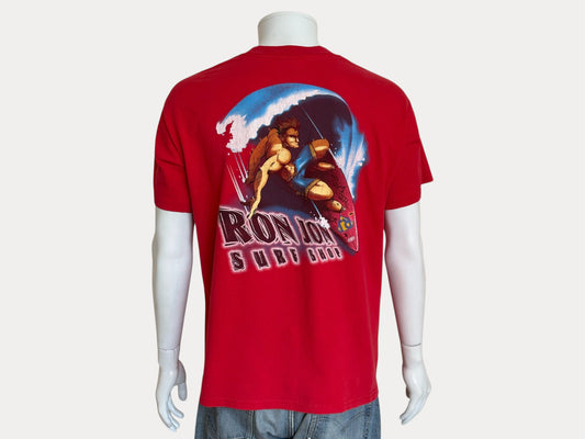 Vintage Ron Jon Surf Shop tee – bold comic-style surfer graphic with pure 90s beach energy. Large-AJ357 Studio-AJ357 Studio