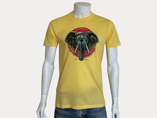 Vintage Elephant Memory Systems tee – rare 80s computer supply promo with classic nerd humor. Med-AJ357 Studio-AJ357 Studio
