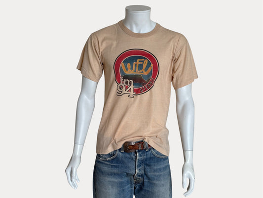 Size Large. Vintage 1980s FM Radio T-Shirt-AJ357 Studio-AJ357 Studio