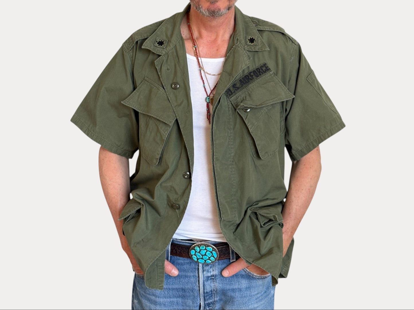 Size Large Reg. 2nd second pattern 1965 jungle jacket Vietnam war era-AJ357 Studio-AJ357 Studio