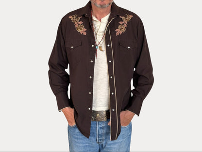 Size M. Authentic Vintage 70’s embroidered Western Shirt-AJ357 Studio-AJ357 Studio
