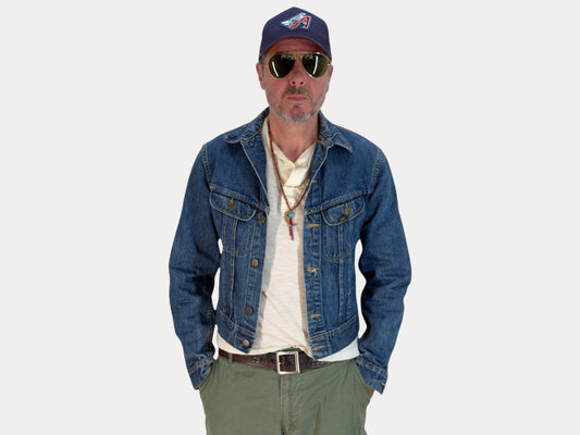 Size 38US / 48EU. Authentic 1970s Lee Denim Jacket – Made in Canada – Two Chest Pockets-AJ357 Studio-AJ357 Studio