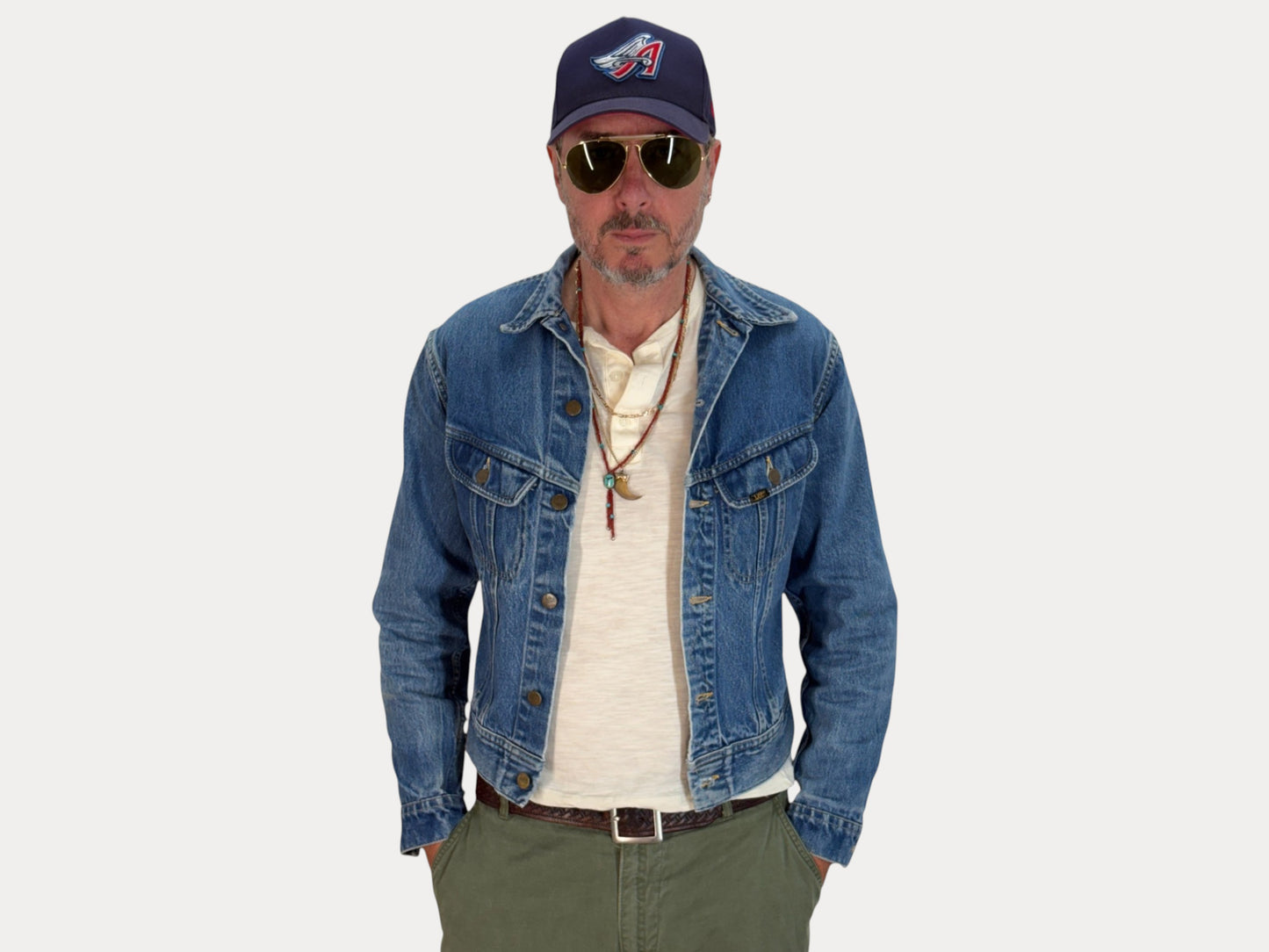 Size 36US / 46EU. Authentic 1970s Lee Denim Jacket – Made in USA – Two Chest Pockets-AJ357 Studio-AJ357 Studio