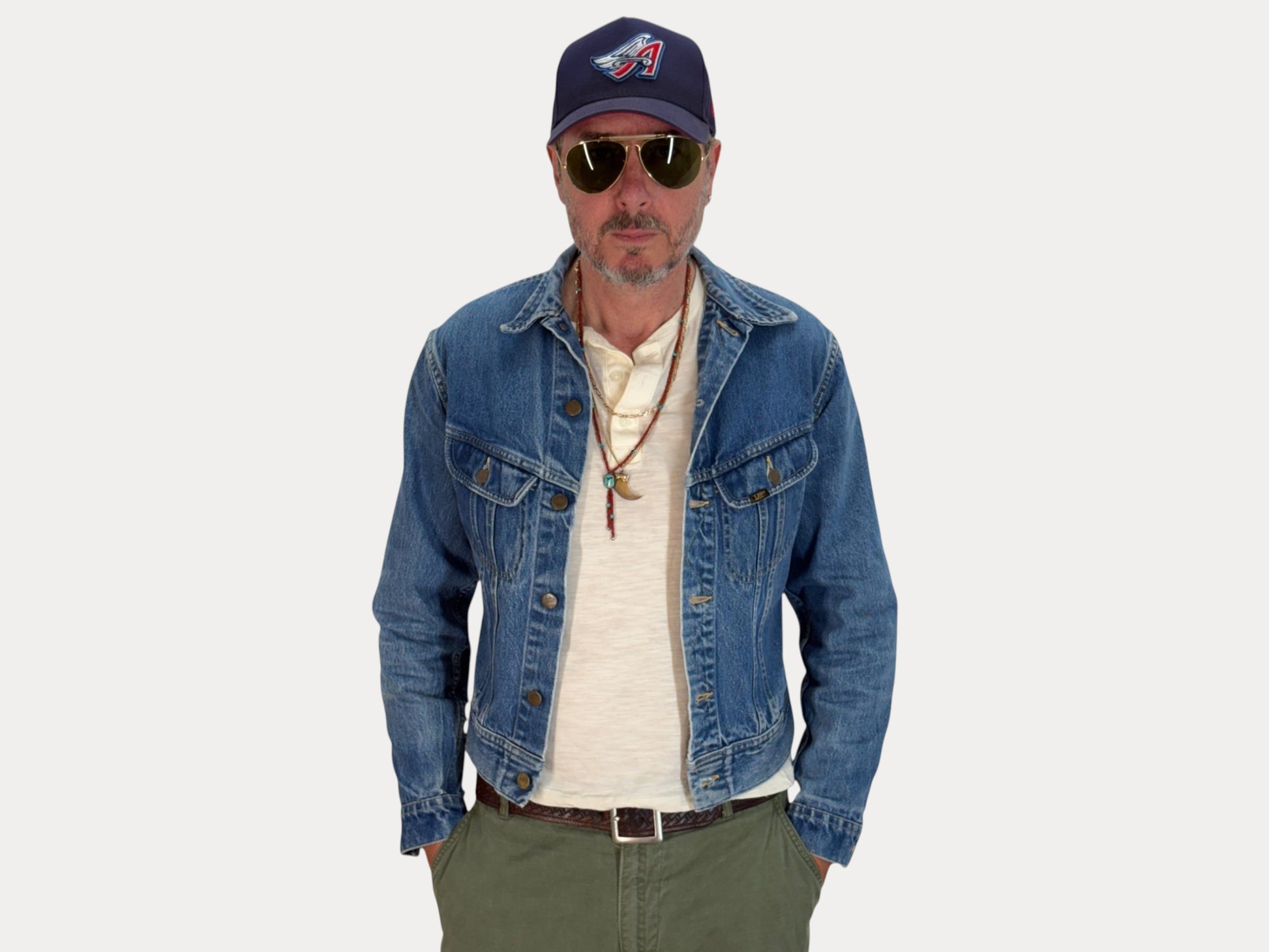 Size 36US / 46EU. Authentic 1970s Lee Denim Jacket – Made in USA – Two Chest Pockets-AJ357 Studio-AJ357 Studio