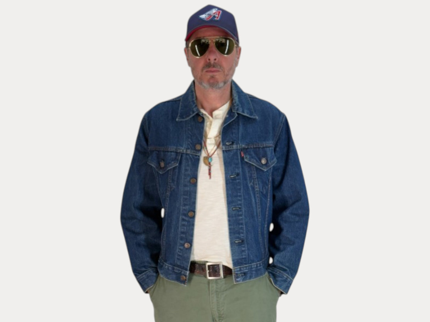 Size 42US / 52EU Vintage Late 70s Levi’s 70505 Denim Jacket – 2 Pocket, Made in USA, Classic Trucker-AJ357 Studio-AJ357 Studio
