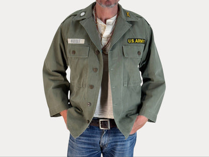 Authentic US Army HBT Utility Shirt – Type II – Korean War Era-AJ357 Studio-AJ357 Studio