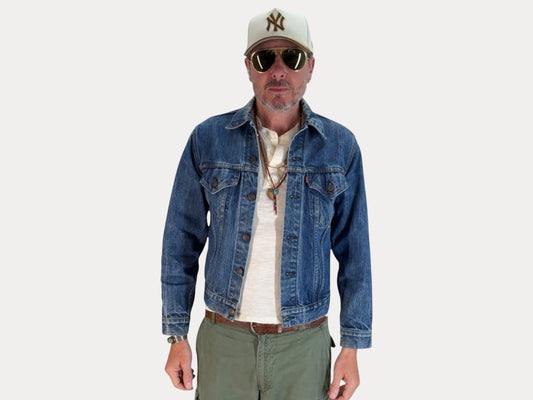 Size 38US / 48EU. Original 70s Levi’s Vintage Denim Jacket – 2 Front Pockets. Made in USA-AJ357 Studio-AJ357 Studio