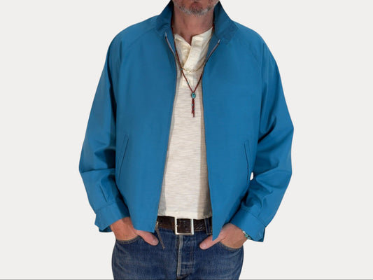 Size Med , 70s Towncraft Vintage Lightweight Cotton-Blend Zip Jacket-AJ357 Studio-AJ357 Studio