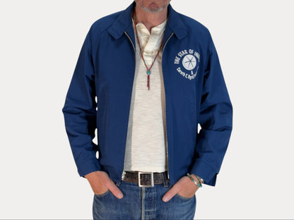 Size Med , 70s Vintage Lightweight Cotton-Blend Zip Jacket. Talon zipper-AJ357 Studio-AJ357 Studio