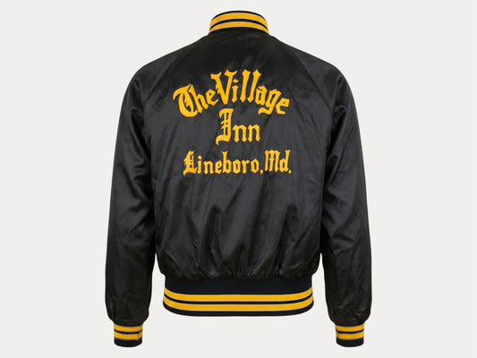 Size Small. Vintage 70s Satin Jacket Made In USA-AJ357 Studio-AJ357 Studio