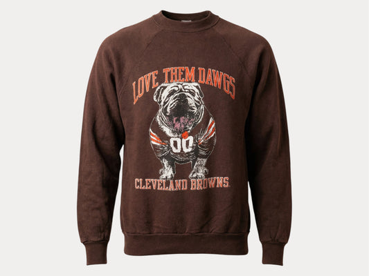 Size L 80s Crew Sweat Artex Cleveland Browns-AJ357 Studio-AJ357 Studio