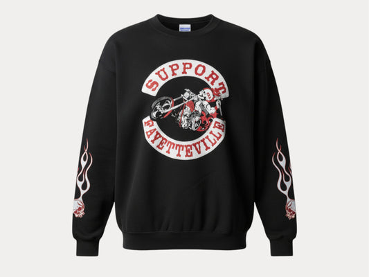 Size L Crew Sweat Support Fayetteville-AJ357 Studio-AJ357 Studio