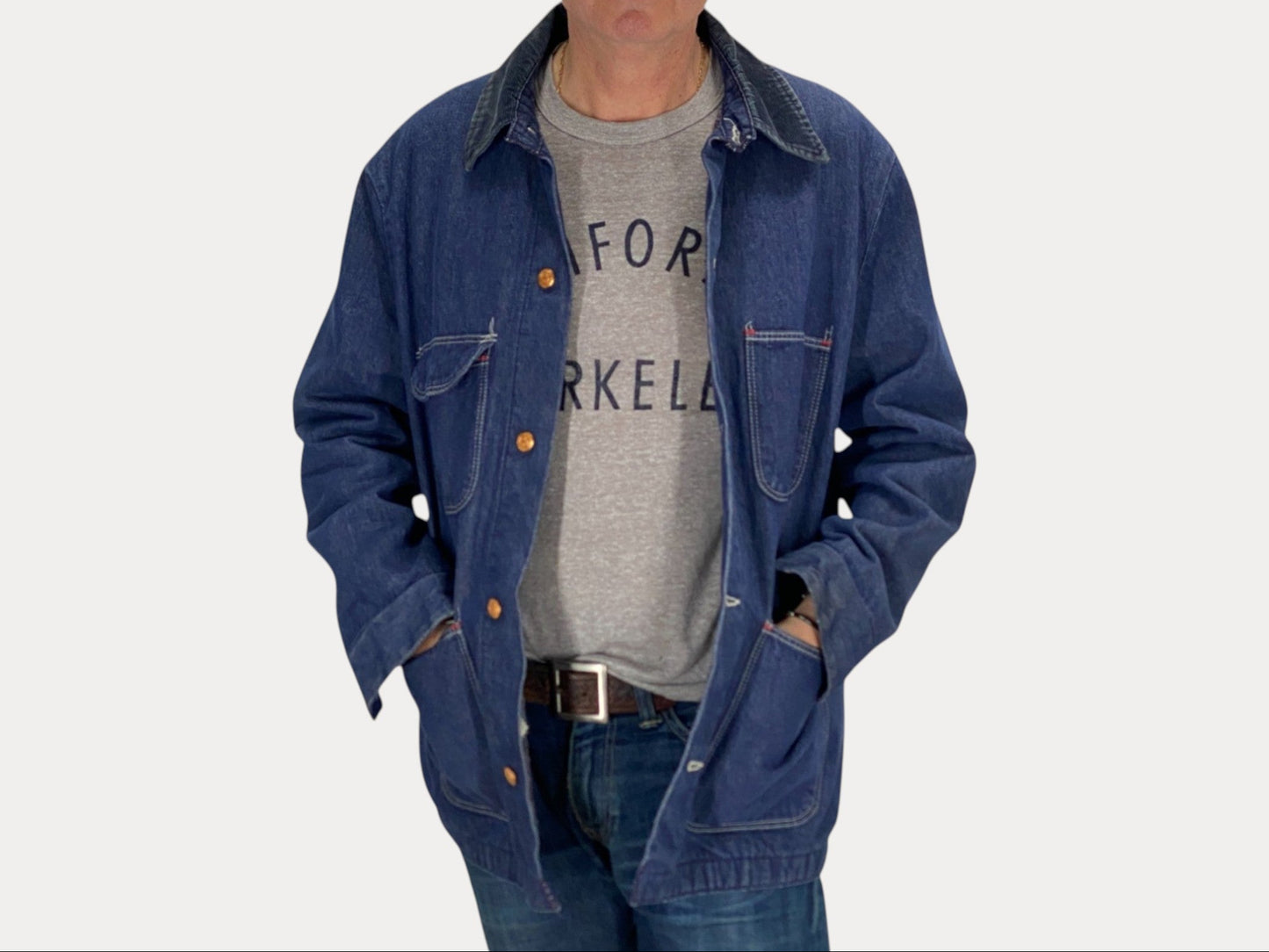 Size 44 US Large. Vintage Blue Bell blanket lined Chore coat work jacket Made in USA-AJ357 Studio-AJ357 Studio