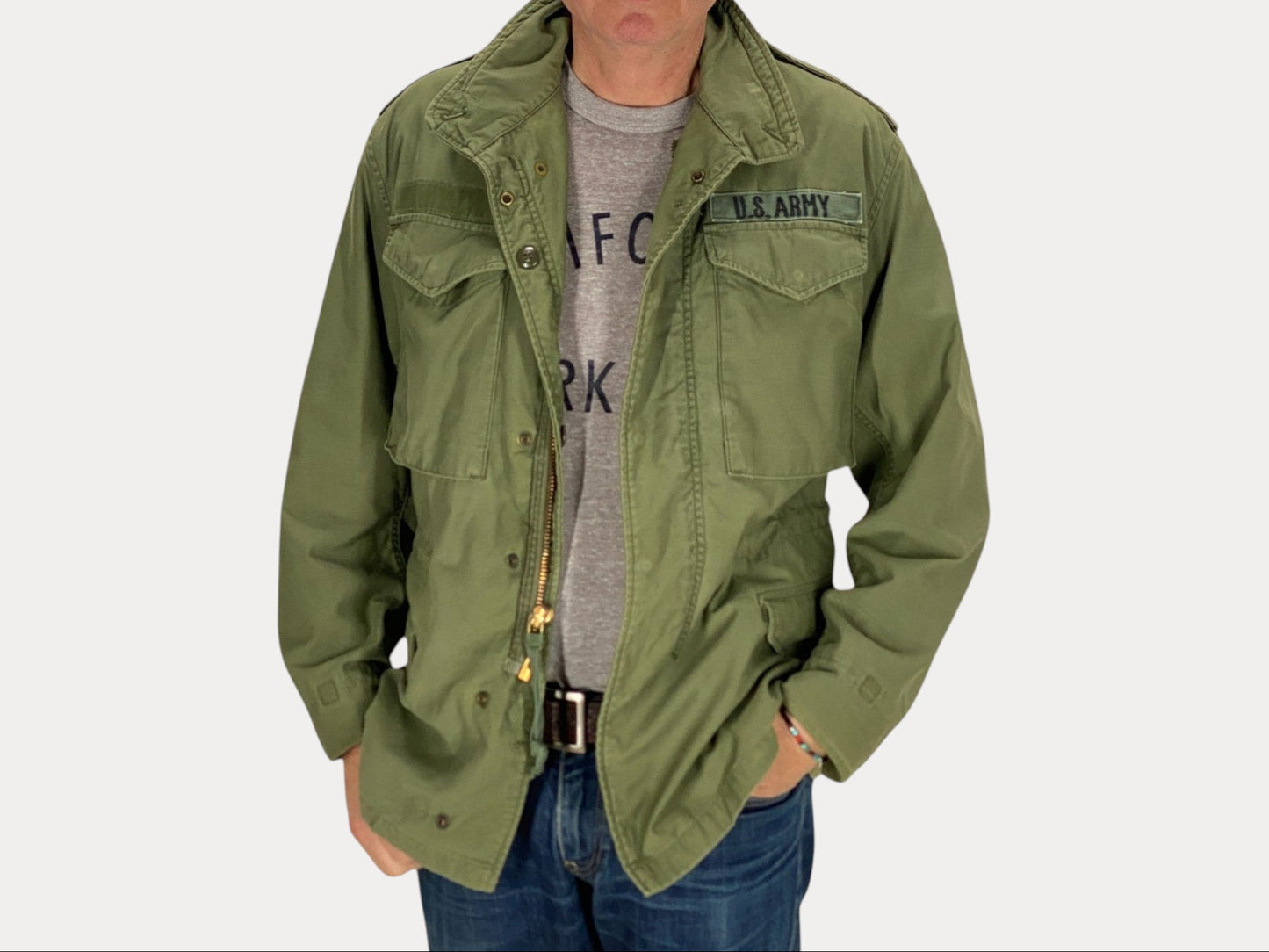 Small Reg. Authentic 1973 John Owbey US Army M-65 Field Jacket – Vintage Military Coat Made in USA-AJ357 Studio-AJ357 Studio
