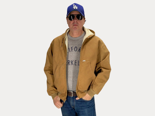 Size X Large. 90s Vintage hooded Carhartt jacket Made in USA - Authentic Workwear Style-AJ357 Studio-AJ357 Studio