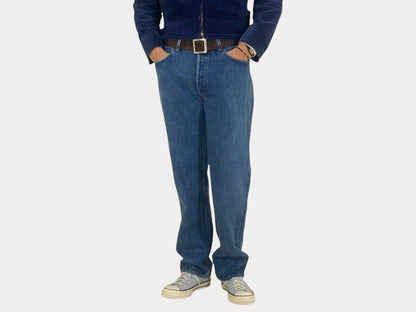 Measured Size 34X32 Levi's 501 Vintage Denim Jeans Made in USA in 1988-AJ357 Studio-AJ357 Studio